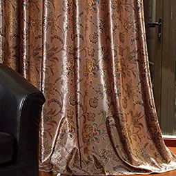 銘聚布藝 加厚金絲絨燙金窗簾 栩栩生輝 高可調 單幅寬2.0米 掛鉤式 兩片裝不含紗 訂制產品高可調,