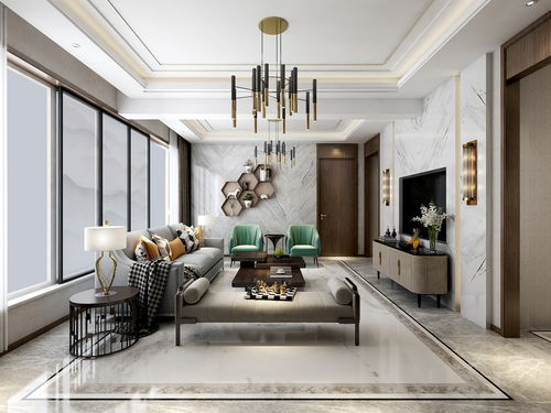 大連裝修公司 中海英倫官邸 現代簡約裝修效果圖 145平